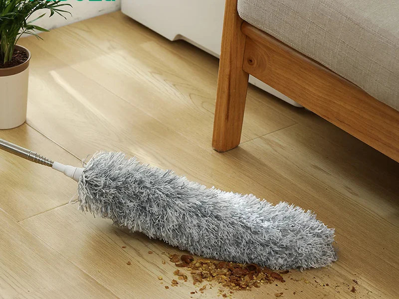 2.8m Microfiber Duster with Telescopic Stainless Steel Pole – Ceiling, Fan & Furniture Cleaning Tool -  Get deals pk