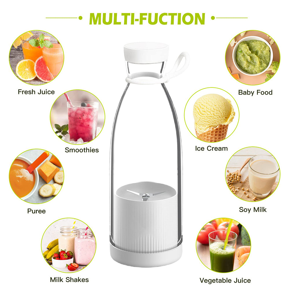 Mini Electric Portable Juicer Blender – USB Rechargeable Smoothie & Juice Maker - Get deals pk