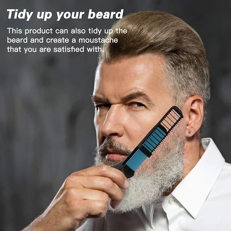 Hair & Beard Straightener Modeling Comb – Quick Heat Styling Brush for Men -  Get deals pk