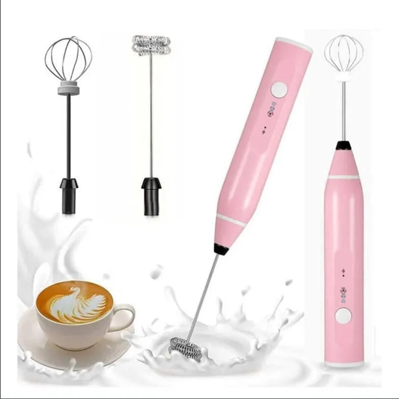 Electric Milk Frother Portable Egg Beater/Coffee Beater USB Rechargeable Handheld Coffee Blender Milk Shaker Mixer Foamer Food Blender -  Get deals pk