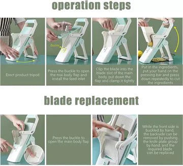 5 in 1 Vegetable Cutter Slicer Multifuntional Chopper