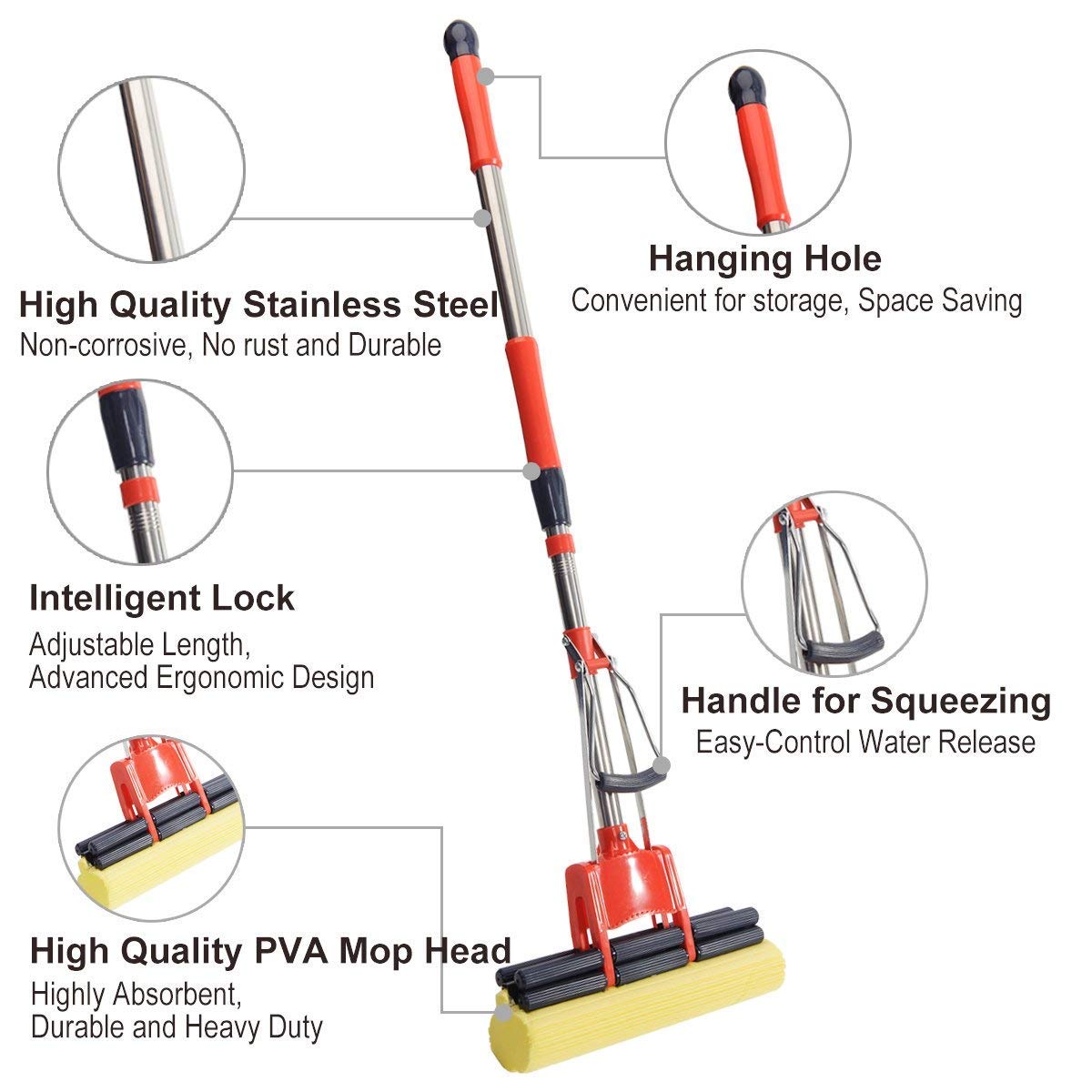 Sponge Squeeze Mop - Get deals pk