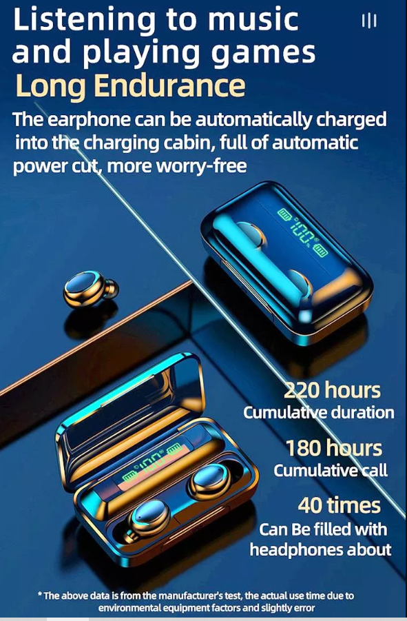 Original F9 Wireless Earbuds with ENC – Crystal Clear Calls & Deep Bass - Get deals pk
