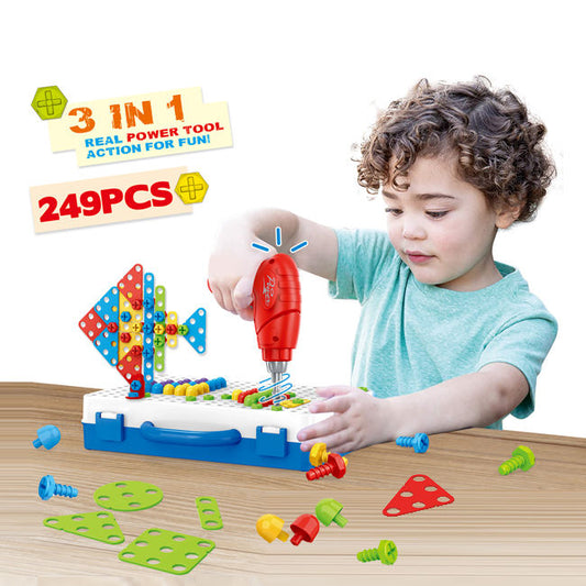Children's Power Toolbox Assembly 249 Pieces -  Get deals pk
