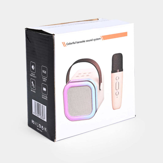 Colorful Karaoke Speaker with Mic