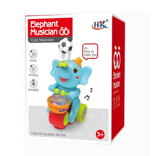 Cute Elephant Musician