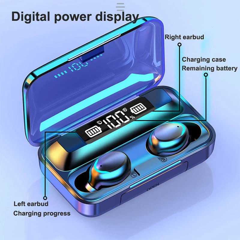 Original F9 Wireless Earbuds with ENC – Crystal Clear Calls & Deep Bass - Get deals pk