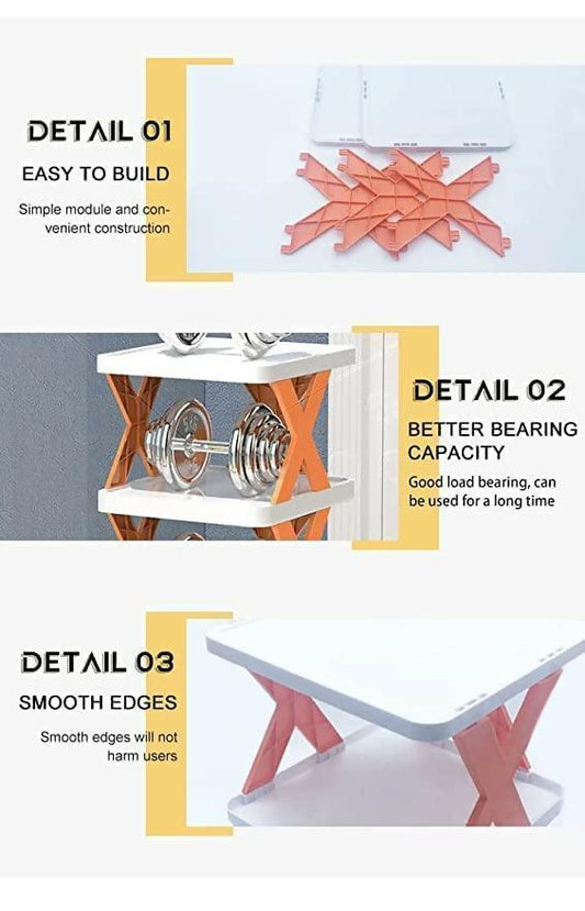 5 Layer X-Shoe Plastic Rack with Box Packing / Rack Organizer -  Get deals pk