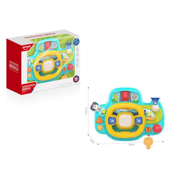 Huanger Baby Steering Wheel Toy – Interactive Driving Playset with Light & Sound -  Get deals pk