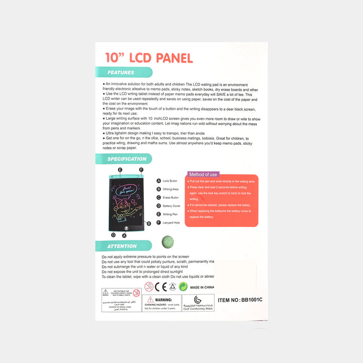 LCD Writing Tablet 10''