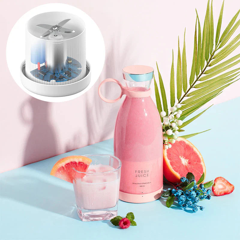 Mini Electric Portable Juicer Blender – USB Rechargeable Smoothie & Juice Maker - Get deals pk