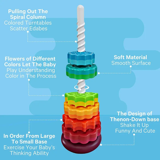 Spinning Rainbow Tower