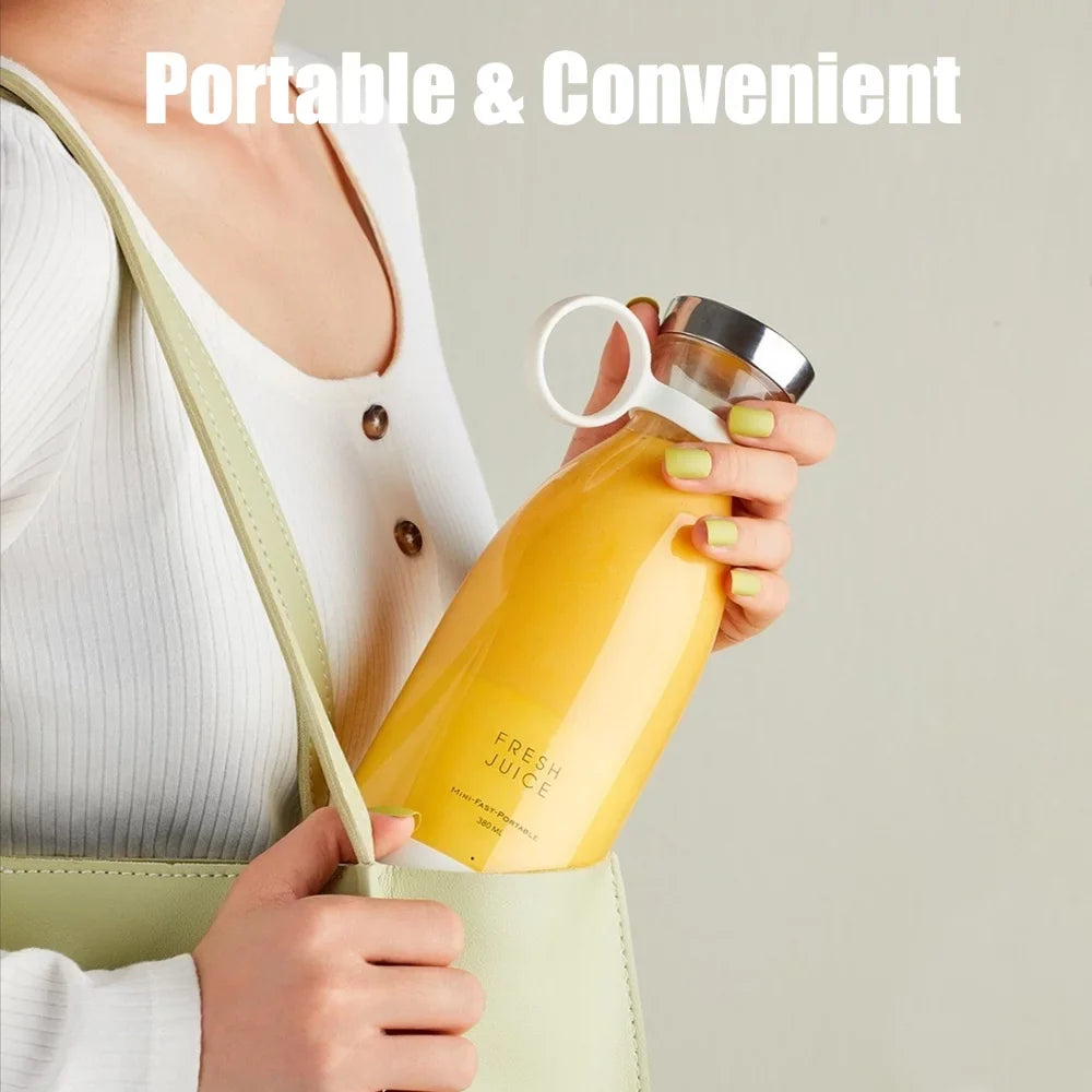 Mini Electric Portable Juicer Blender – USB Rechargeable Smoothie & Juice Maker - Get deals pk