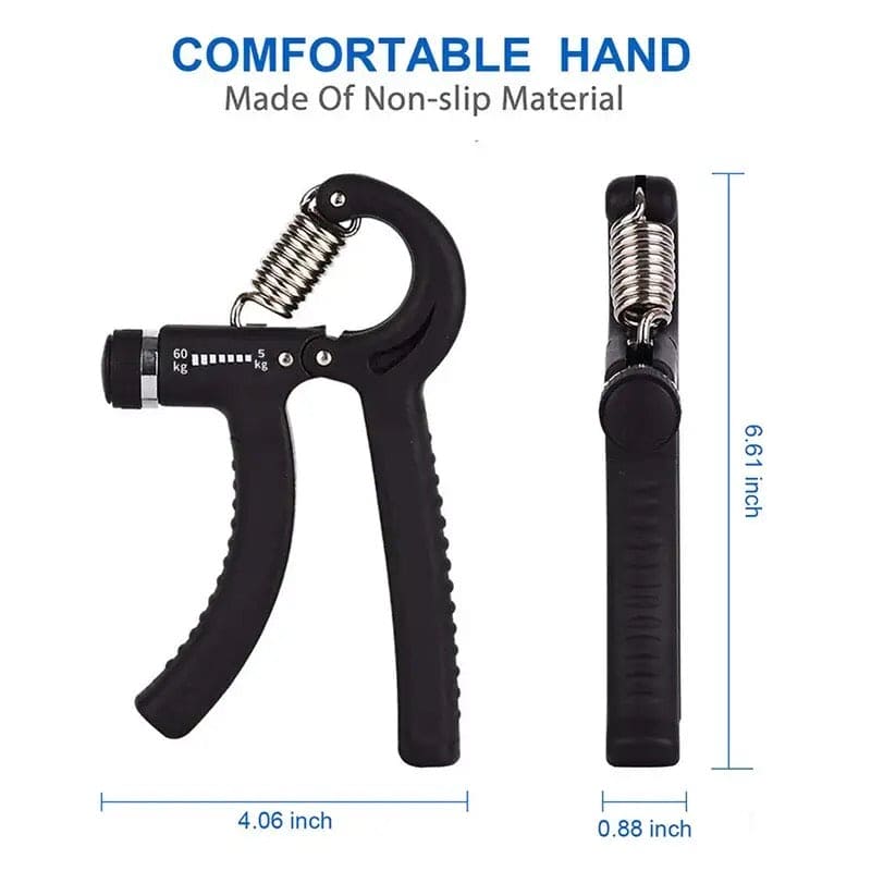 Adjustable Hand Gripper Strengthener – R-Type Spring Grip, Wrist & Forearm Exerciser for Muscle Building, Rehab & Fitness Training -  Get deals pk