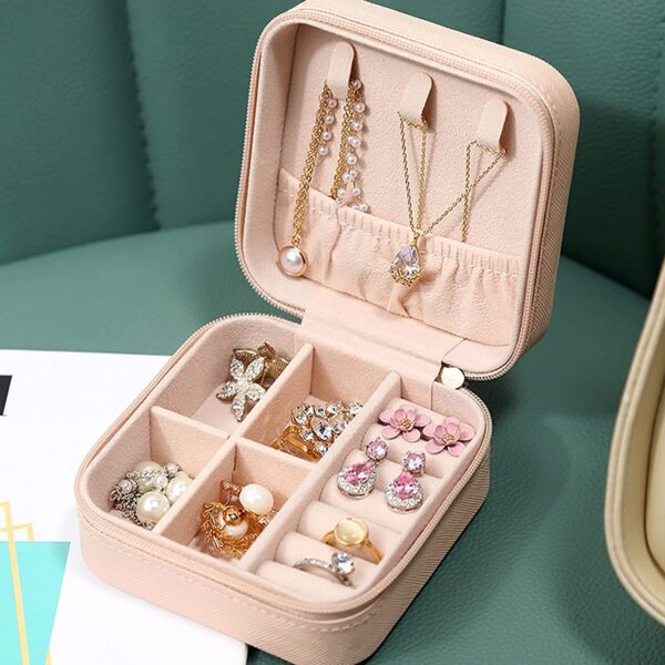 Portable Mini Leather Jewellery Box Organiser Case - Get deals pk