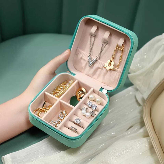 Portable Mini Leather Jewellery Box Organiser Case -  Get deals pk