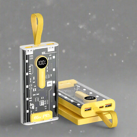 20,000 mAh Power Bank.(66W Transparent high capacity PD20W) Super Fast Charging. -  Get deals pk