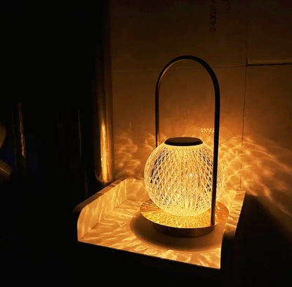 Retro Creative Metal Table Lamp, Portable Desk Lamp, Home decoration Crystal Ball Table Lamp -  Get deals pk