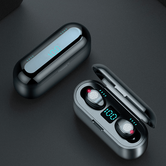 Mini Wireless Earbuds(F9 With 2000mAh Charging Case) -  Get deals pk
