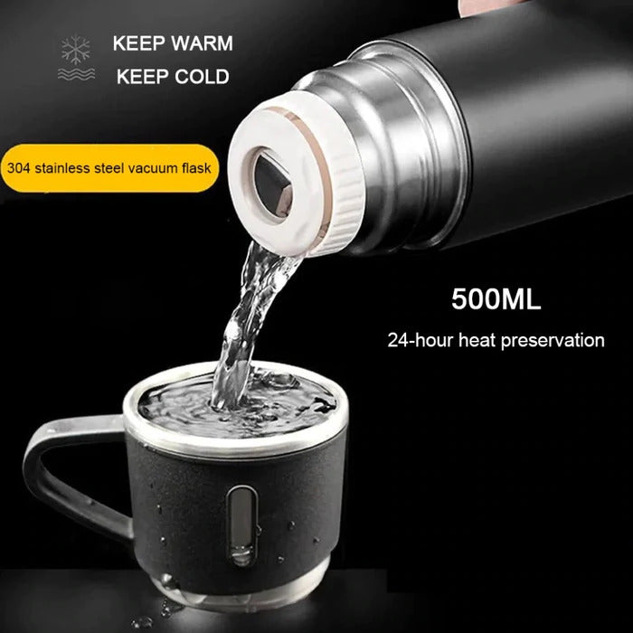 Stainless Steel Vacuum Flask Hot & Cold Thermos Bottle -  Get deals pk