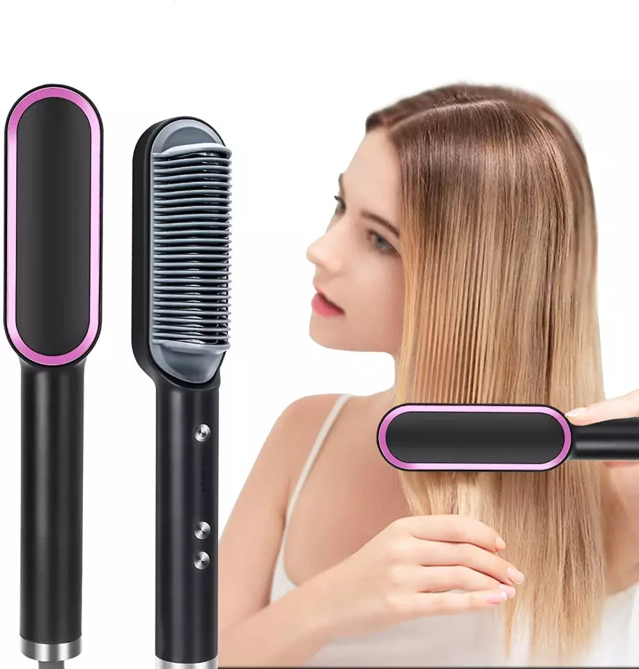 Hair Straightener Comb – Fast Ceramic Heating Ionic Straightening Brush -  Get deals pk