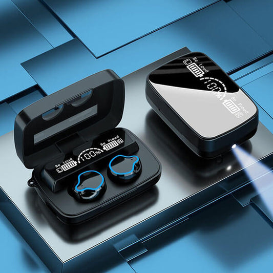 Mini Wireless Earbuds with Built-in Flashlight – Compact & Powerful -  Get deals pk