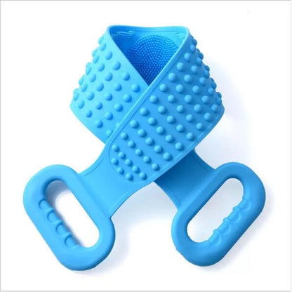 Silicone Back Scrubber – Dual-Sided Exfoliating Strap for Shower & Bath -  Get deals pk