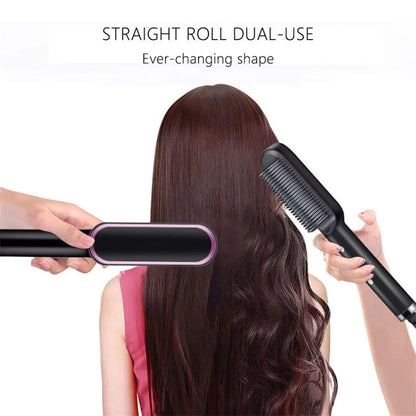 Hair Straightener Comb – Fast Ceramic Heating Ionic Straightening Brush -  Get deals pk