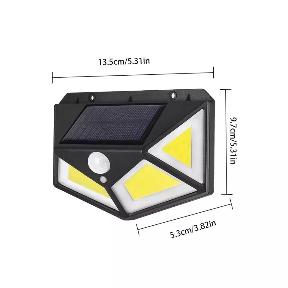 100 LED Solar Outdoor Light – 3 Modes Motion Sensor Spotlight -  Get deals pk