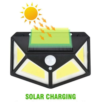 100 LED Solar Outdoor Light – 3 Modes Motion Sensor Spotlight -  Get deals pk