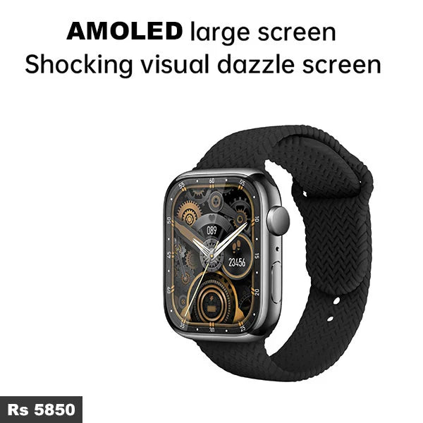 WS-S9 MAX AMOLED Smartwatch – 2 Straps Included, HD Display & Fitness Tracker -  Get deals pk