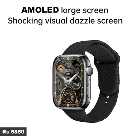WS-S9 MAX AMOLED Smartwatch – 2 Straps Included, HD Display & Fitness Tracker -  Get deals pk