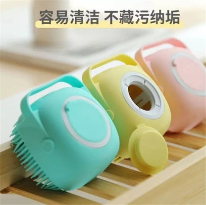 2 in 1 Silicone Bath Brush with Liquid Shower Gel Dispenser -  Get deals pk