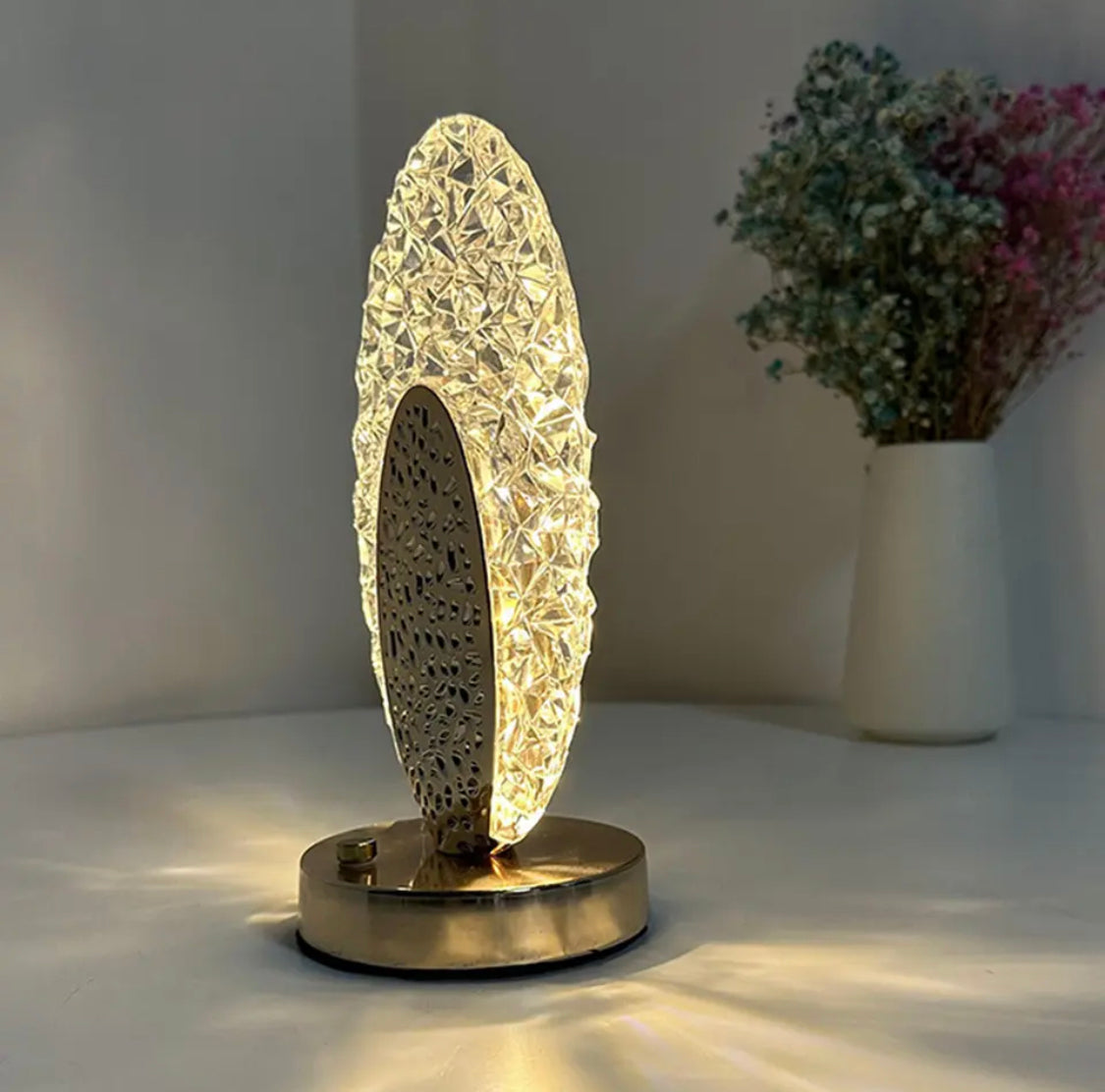 USB Cordless Desk Light, Touch Control Crystal Beside Lamp, Portable Night Light Bedside Lamp -  Get deals pk
