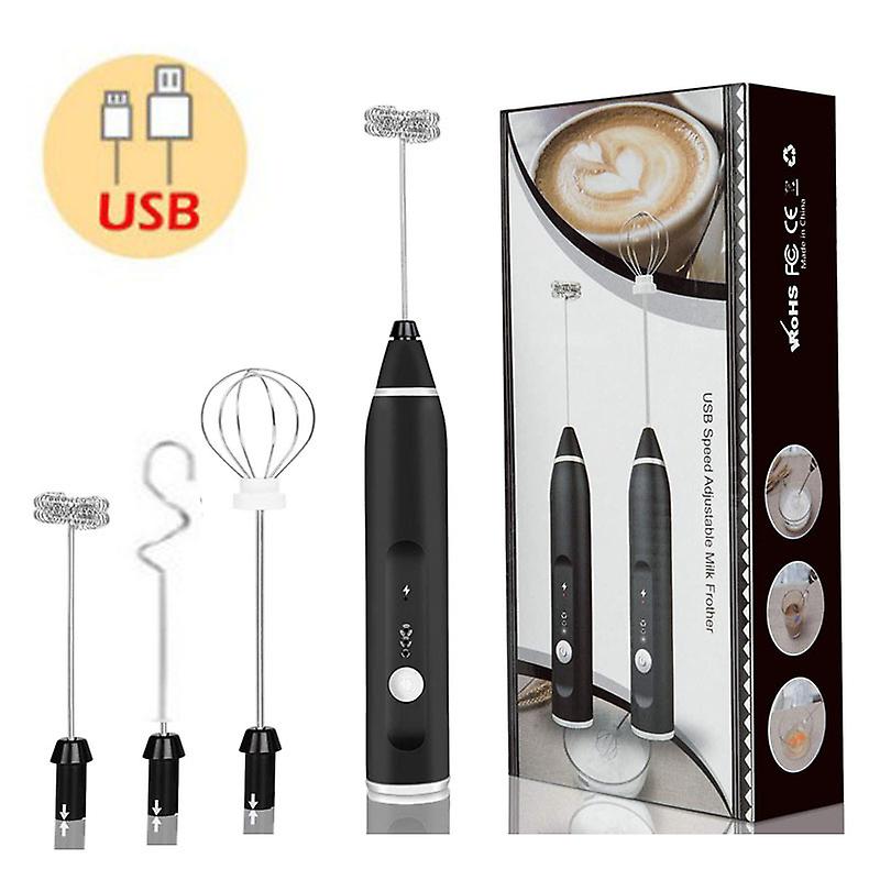 Electric Milk Frother Portable Egg Beater/Coffee Beater USB Rechargeable Handheld Coffee Blender Milk Shaker Mixer Foamer Food Blender -  Get deals pk