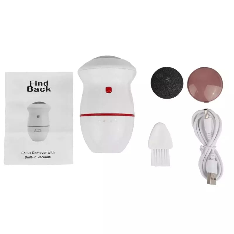 Find Back Callus Remover with Built-in Vacuum – Electric Foot Grinder -  Get deals pk