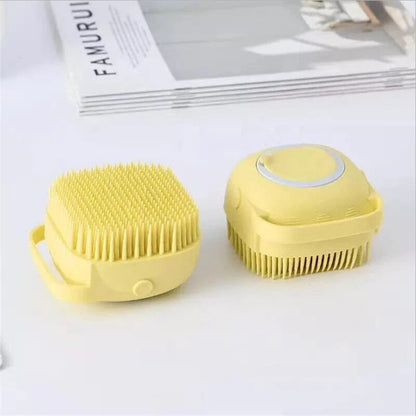 2 in 1 Silicone Bath Brush with Liquid Shower Gel Dispenser -  Get deals pk