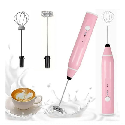 Electric Milk Frother Portable Egg Beater/Coffee Beater USB Rechargeable Handheld Coffee Blender Milk Shaker Mixer Foamer Food Blender -  Get deals pk