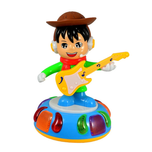 360° Rotating Musical Guitar Boy Toy with Lights & Music -  Get deals pk