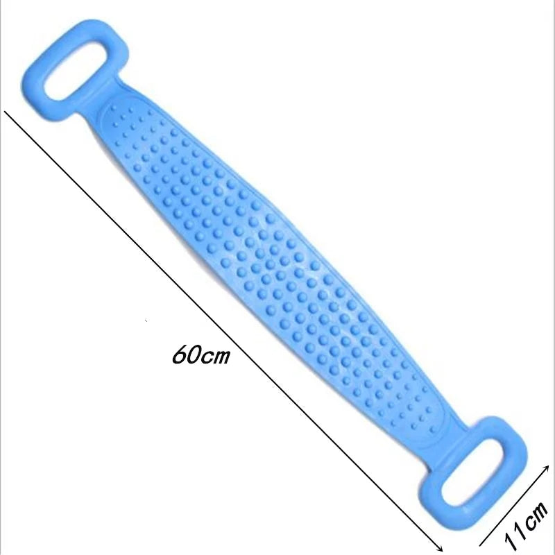 Silicone Back Scrubber – Dual-Sided Exfoliating Strap for Shower & Bath -  Get deals pk