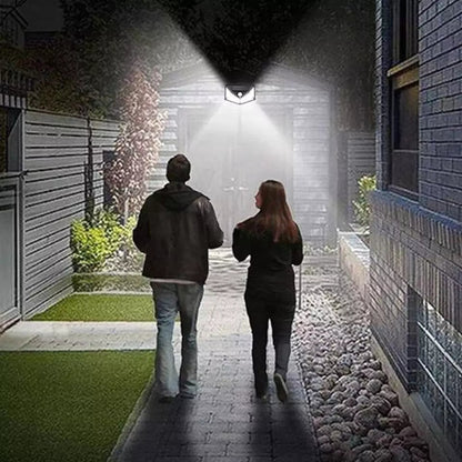 100 LED Solar Outdoor Light – 3 Modes Motion Sensor Spotlight -  Get deals pk