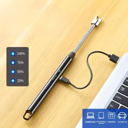 USB Rechargeable Flameless Lighter with 360° Flexible Neck -  Get deals pk