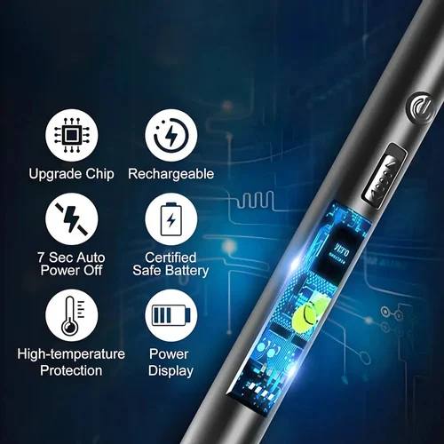 USB Rechargeable Flameless Lighter with 360° Flexible Neck -  Get deals pk