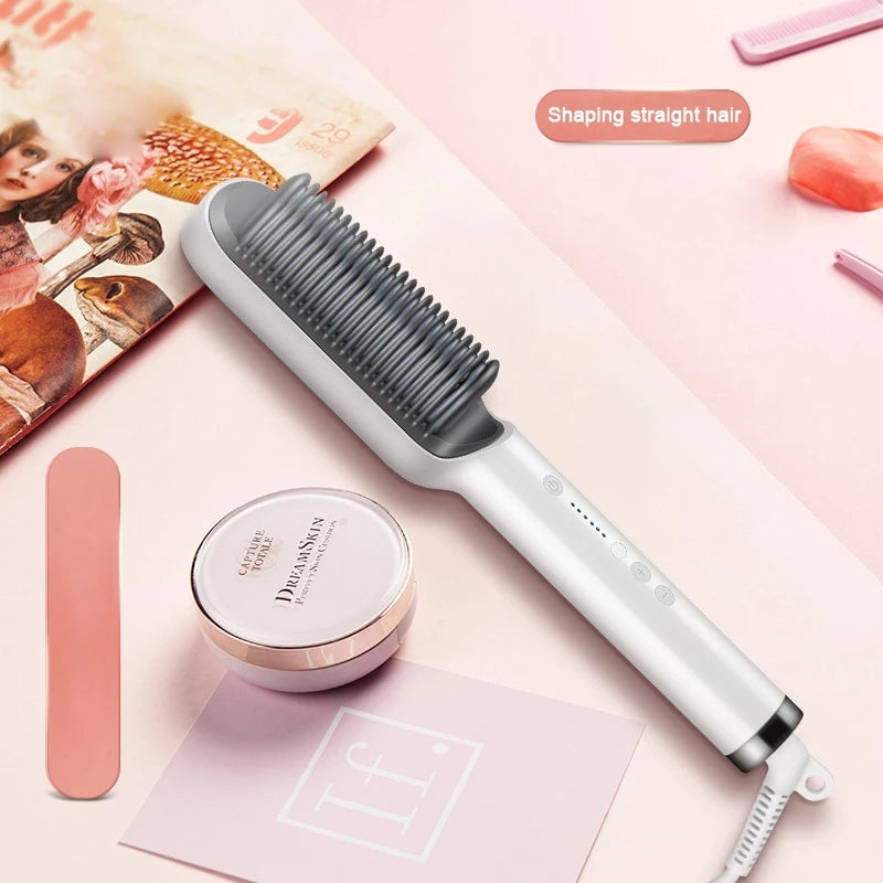 Hair Straightener Comb – Fast Ceramic Heating Ionic Straightening Brush -  Get deals pk