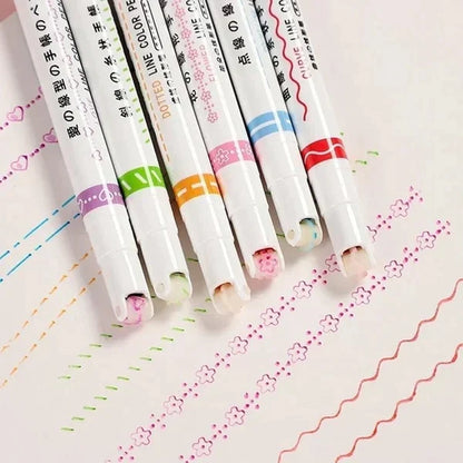 CURVE HIGHLIGHTER PEN | PACK OF 6 -  Get deals pk