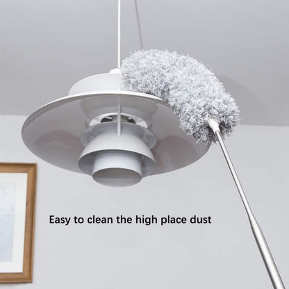 2.8m Microfiber Duster with Telescopic Stainless Steel Pole – Ceiling, Fan & Furniture Cleaning Tool -  Get deals pk
