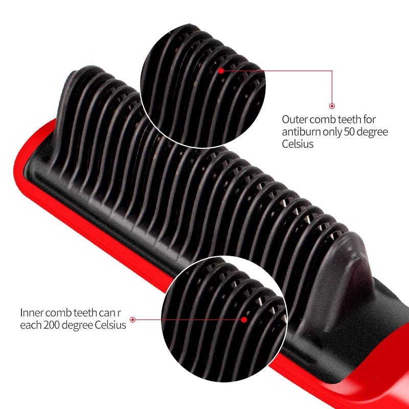 Professional Ceramic Electric Fast Hair Straightening Brush -  Get deals pk