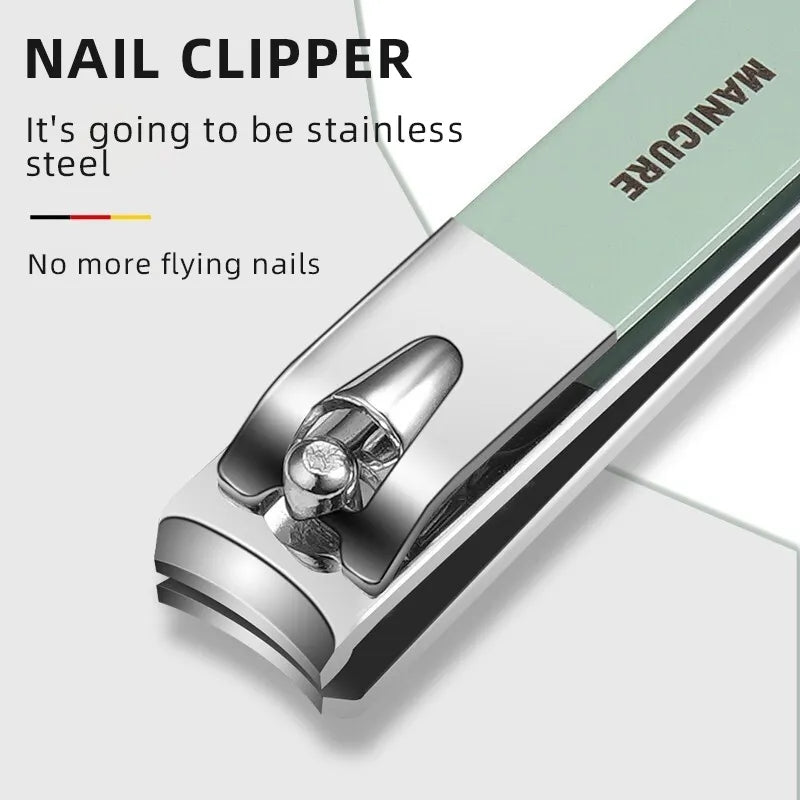 16 PCS Premium Stainless Steel Manicure & Pedicure Grooming Kit with Leather Case -  Get deals pk