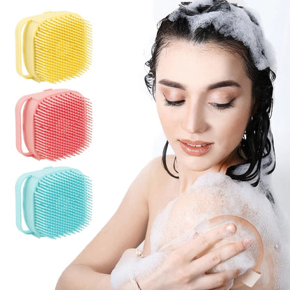 2 in 1 Silicone Bath Brush with Liquid Shower Gel Dispenser -  Get deals pk