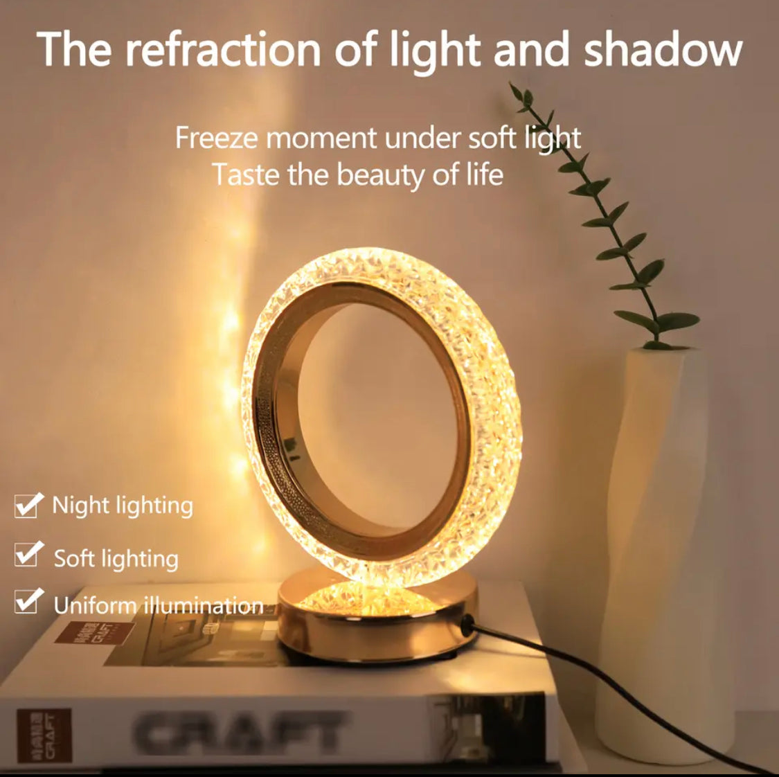Round Shape Crystal Table Lamp, Luxury Modern Crystal Lamp, Decoration Light -  Get deals pk
